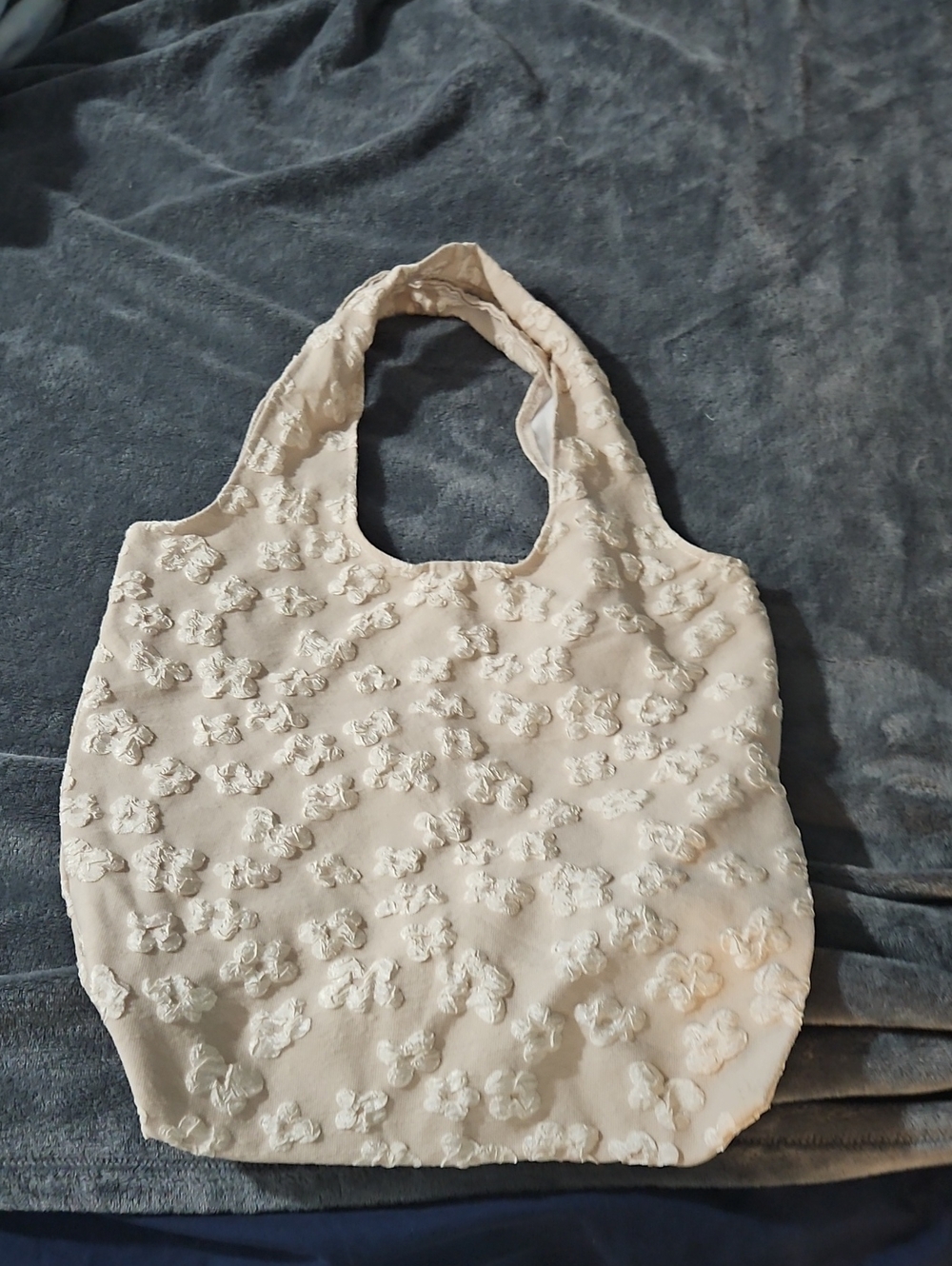 Floral Beige Tote Bag - Picture 5 of 5